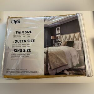 Lipa Premium Queen Size Duvet Cover Set with 2 pillowcases